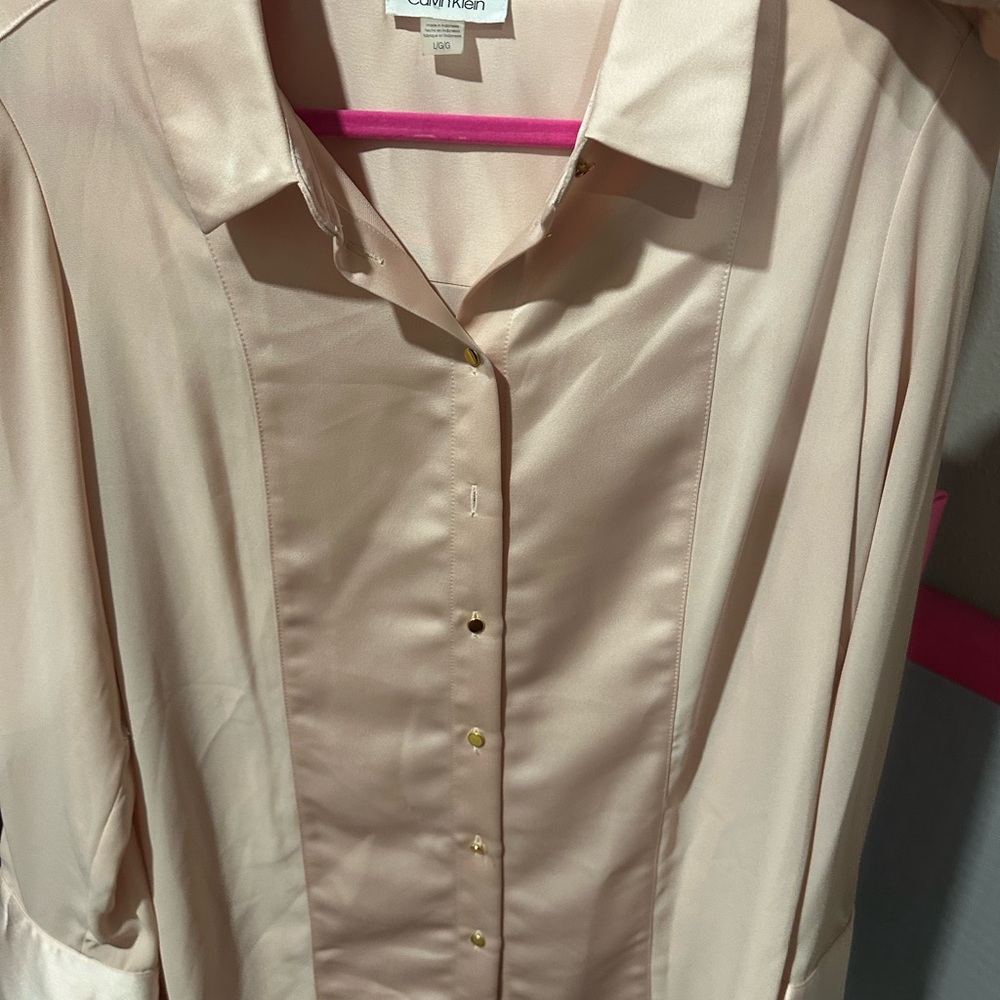 Calvin Klein Cream Button Down Shirt